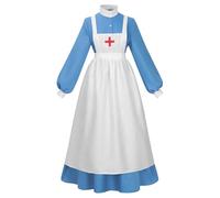 Costume Infirmière Femme - Costume d'infirmière Première Guerre Mondiale Carnaval Halloween - Tenue Historique Longue Pour Fêtes Photographies Acteurs Musées Historiques Productions Télévision