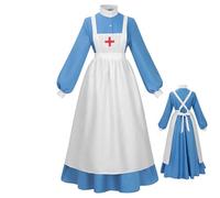 Costume Infirmière Femme,Vêtements Cosplay Infirmière Guerre Civile Pour Halloween - Tenue Historique Longue Pour Fêtes Photographies Acteurs Musées Historiques Productions Télévision