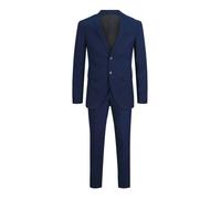Jack & Jones Costume Franco – Blazer croisé et pantalon de tailleur – Super Slim Fit – Bleu 46