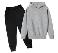 Costume Jogging Enfant Fille Survêtement - Sweat Zippé et Pantalon Sweat à Capuche et Legging Sport Ensemble Fille 2 Pièces Sport d'Entraînement Décontracté Sweats Survêtement Jeans Costumne Sport
