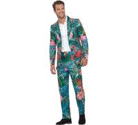 Costume Joli Hawaïain Avec Des Flamants Pour Homme (Taille L) Multicolore