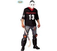 Costume Joueur De Hockey Jason - Noir - Taille Unique Noir G