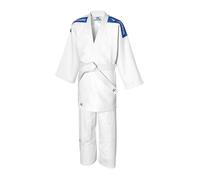 Costume Judogi Enfants - Mizuno - Kodomo Plus - Blanc - Bleu - Manches longues 120