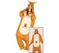 Costume kangourou adulte brun-beige