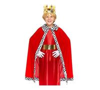 Costume - Kit de Roi Mage - Cape multicolore - Couronne - Pour enfants de 3 à 14 ans 3-4 ans