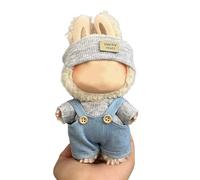 Costume Labubu 17cm - Ensemble Tendance Mignon - Compatible Labubu 1ème 2ème 3ème génération/Posture Debout/Posture Assise. Convient pour : Pop Mart/Labubu (D60)