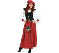 W WIDMANN MILANO Party Fashion - Costume Femme écossaise, robe et chapeau, Ecosse, déguisements de carnaval