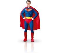 Rubie's Déguisement Superman, Taille L, Combinaison torse 3D rouge/bleu, Cape et surbottes rouges