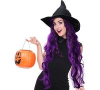 Costume long blond bouclé pour femme et fille, poupée réaliste et déguisement d'Halloween