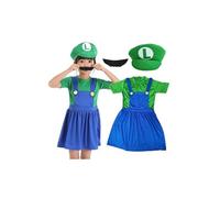 Costume Luigi Super Mario Bros Robe verte Taille S 98-103 cm 103 cm