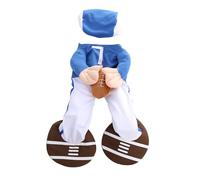 Costume mignon d'uniforme de baseball pour animal de compagnie avec chapeau pour chiens de petite et moyenne taille, chiot en peluche, bouledogue, métamorphose drôle, costume de baseball amusant