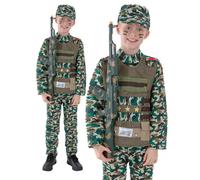 Costume Militaire Camouflage Uniforme Armée Garçons Enfant Déguisement Âge 4-12