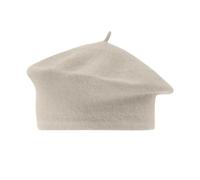 Costume Mime adulte pour femme Couleur unie Imitation laine Béret Chapeau Bourgeon Chapeau de peintre Taille L pour femme, beige, taille unique