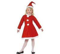 Costume Mini Miss Santa Flanelle Enfant - Rouge - 110 cm rouge G
