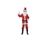 Costume Mini Pere Noel Flanelle - Rouge - 130 cm
