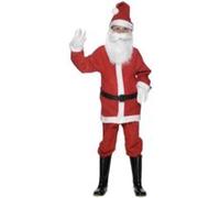 Costume Mini Pere Noel Flanelle - Rouge - 150 cm rouge G