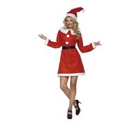 Costume Miss Santa Eco - Rouge - M