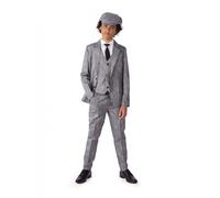 Costume Mr. Années 20 Gangster Enfant Suitmeister - Taille: 14-16 Ans (158-164cm) Argenté