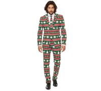 Costume Mr. Festive Vert Homme Opposuits Noël M (50) Multicolore