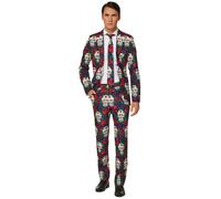 Costume Mr. Skull Day Of The Dead Homme Suitmeister - Taille: Xl (Eu 58) Multicolore