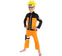 Costume Naruto™ pour enfant licence orange-noir 9 à 10 ans (140 cm)