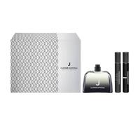 Costume National J Eau de Parfum Coffret cadeau pour homme 100 ml avec spray de voyage 7,5 ml et Scent Intense 7,5 ml, parfum bois longue durée