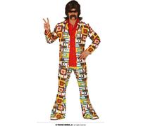 Déguisement Disco Années 70 Multicouleur Pour Homme (Taille M) Multicolore