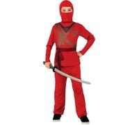 Costume Ninja Rouge - RUBIES - Modèle 886601M - Polyester - Pour Garçon - À partir de 5 ans