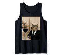 Costume Noir Romantique Chat Rendez-Vous Gentleman Fantaisie dîner Meme Débardeur