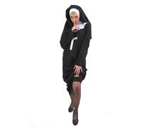 Costume Nonne Supérieure Sœur Ordre Carnaval Église Prêtresse Sexy Abbesse K41