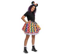 Costume officiel Disney Pride Minnie Mouse avec oreilles de Minnie, taille adulte (S/M)