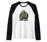 Costume Ogre assis cool avec lunettes de soleil pour homme et femme Manche Raglan