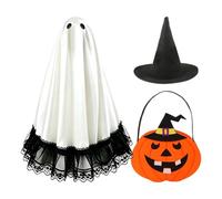 Costume oie Halloween porche Vêtements et chapeau sorcière