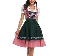 Costume Oktoberfest pour femme, robe Renaissance, traditionnelle bavaroise, fête de carnaval, fête de la bière, costume Oktoberfest avec tablier, robe uniforme de serveuse, mini robe