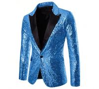 Costume pailleté de tenue de cérémonie de style européen et américain, blazer coréen, veste pour homme de boîte de nuit, présentateur et maître de cérémonie, veste de studio, en stock L,M,S,XL,XXLBloc