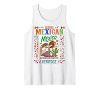 Costume Patrimoine Mexicain pour Enfants et Drapeau Mexicain Débardeur