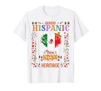Costume Patrimoine Mexicain pour Femme et Drapeau Mexicain T-Shirt