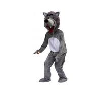 Costume peluche loup adulte taille unique - déguisement - carnaval - soirée et fete - anniversaire