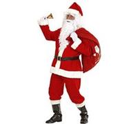 Widmann Costume Père Noël – casaque, chapeau, perruque, barbe, couvre-bottes