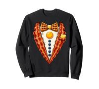 Costume Petit Déjeuner Bacon Gaufre Œuf Tenue Drôle Sweatshirt