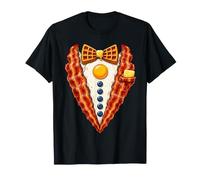 Costume Petit Déjeuner Bacon Gaufre Œuf Tenue Drôle T-Shirt