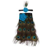 Costume Photo Bébé Paon Polyester pour -né, Cent Jours | Accessoire Photo, Style Mignon et Unique, pour Bébé et Garçon et Filles, Décoratif, Maintien au Chaud