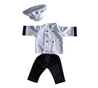 Costume Photo De Bébé Chapeau Cuisinier Hauts Et Pantalons Tenue Pour Nouveau-nés Vêtements Séance Photo Costume Respectueux Pour La Peau Du Bébé
