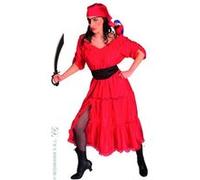 W WIDMANN MILANO Party Fashion - Costume femme pirate des Caraïbes, robe, ceinture, bandana, cache-oeil, pirate, carnaval, fête à thème