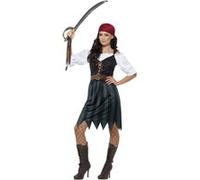 Costume Pirate Femme Deckhand - Bleu - XS bleu G