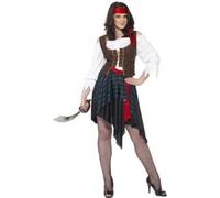 Costume Piratine Pirate Femme - M Blanc G