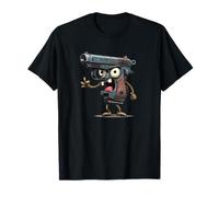 Costume Pistolet avec Visage Amusant pour Homme et Femme T-Shirt