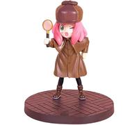 Costume Play Anya Forger Personnage Action Figure PVC Statue Modèle Collection Ornement Décoration Anime Cadeau 5,5 pouces (Détective Anya)