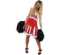 Costume pom pom girl zombie - PTIT CLOWN - Taille adulte - Rouge - Extérieur - Robe