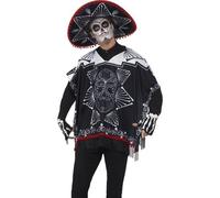 Costume Poncho Bandit Mexicain Jour Des Morts D'Halloween Par Smiffys